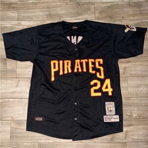 Barry Bonds RARE Pittsburgh pirates cooperstown baseball jersey